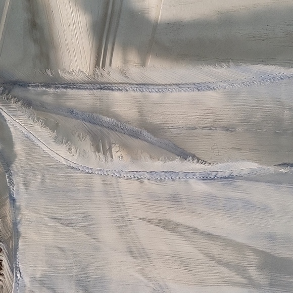 BLUE Beaded Abercrombie & Fitch Sheer Top Size Small - Picture 4 of 6